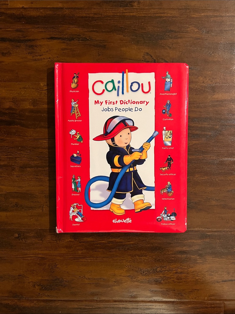 5/$10 Kids Books | Caillou My First Dictionary: Jobs People Do Board Book